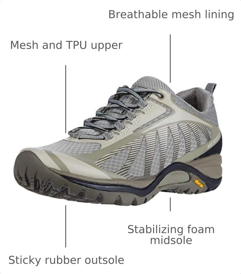 Image of Merrell Women's Siren Edge 3 Shoes | Hiking Shoes