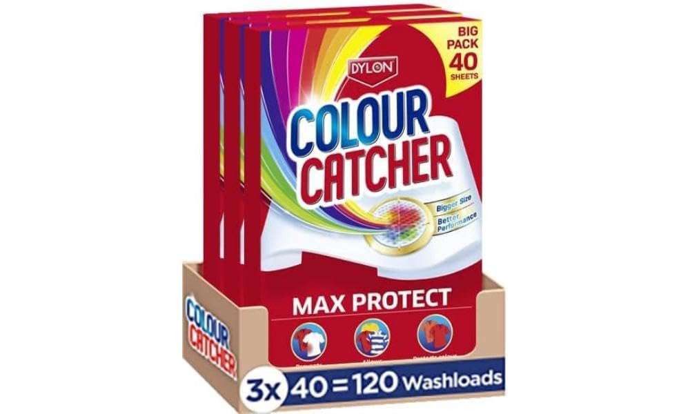 Colour Catcher Max Protect Wäscheblätter, verhindert Farbverlauf und schützt die Helligkeit - 120 Blatt
