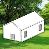 CooTentler 20x12x10FT Portable Paint Booth All Sides Covers Replacement (Not Include Frames, White)
