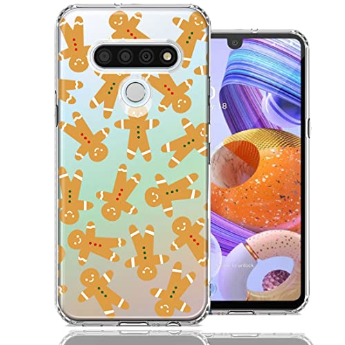 for LG Stylo 6 Christmas Gingerbread Traditional Holiday Cookies by BillyElleCo Double Layer Phone Case Cover