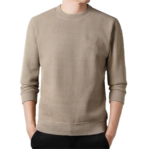 Men's Plush Thickened Sweater Round Collar Plush Sweater Knitted Warm Top3