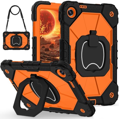 Funda protectora Xiaomi Redmi Pad SE 9.7 resistente a golpes con asa naranja