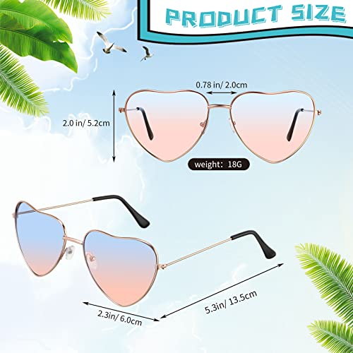 Weewooday 12 Pairs Heart Sunglasses Thin Metal Frame Hippie Sunglasses Retro Wire Rimmed Heart Shaped Sunglasses Multicolor Vintage Heart Lenses Glasses for Women Men2
