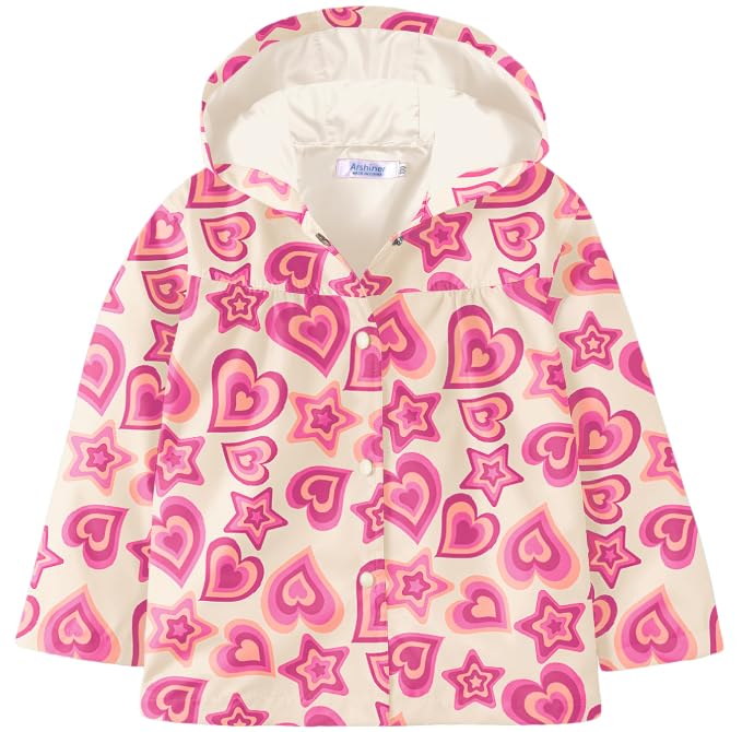 Image of Arshiner Girl Baby Kid Waterproof Hooded Coat Jacket Outwear Raincoat Hoodies