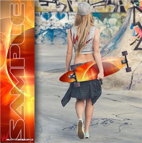 Planetary - Decal Style Vinyl Wrap Skin fits Longboard Skateboards up to 10