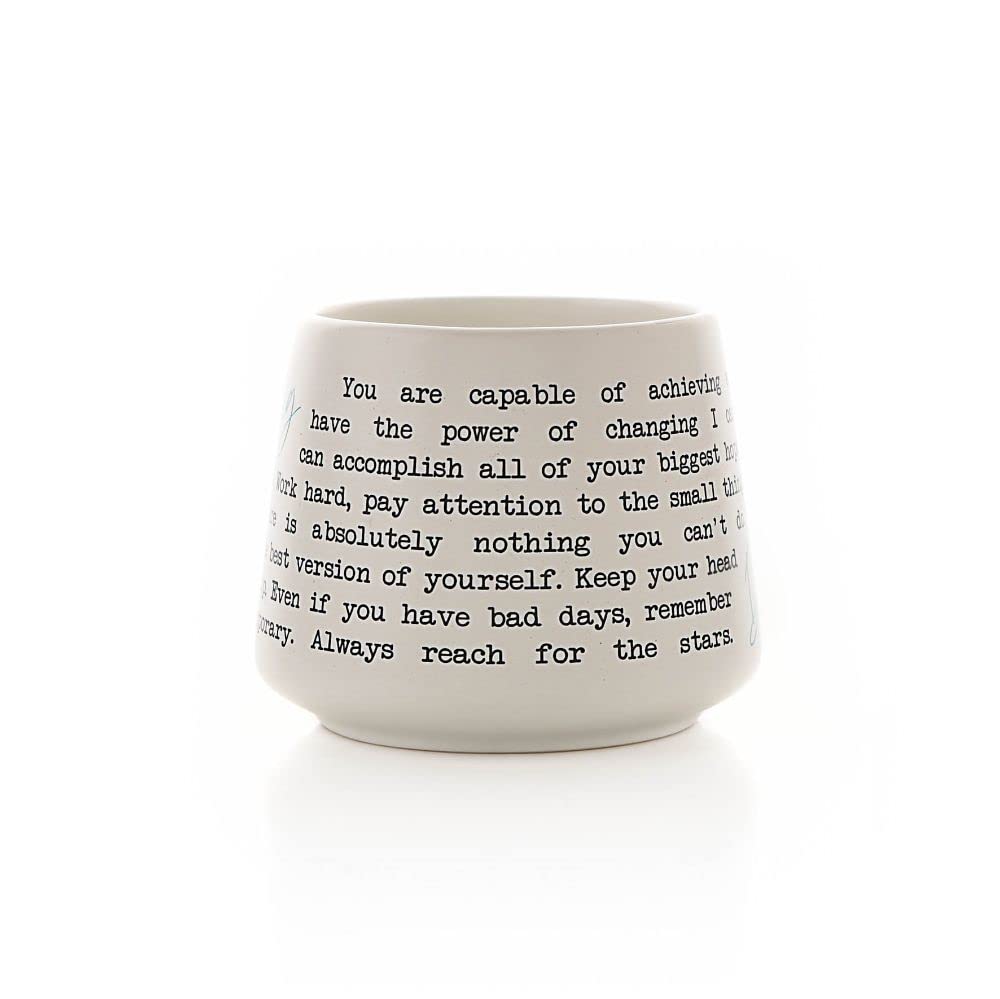 Celebrations Moments Sentimental Stoneware Mug - Dream, White With Blue - Image 2