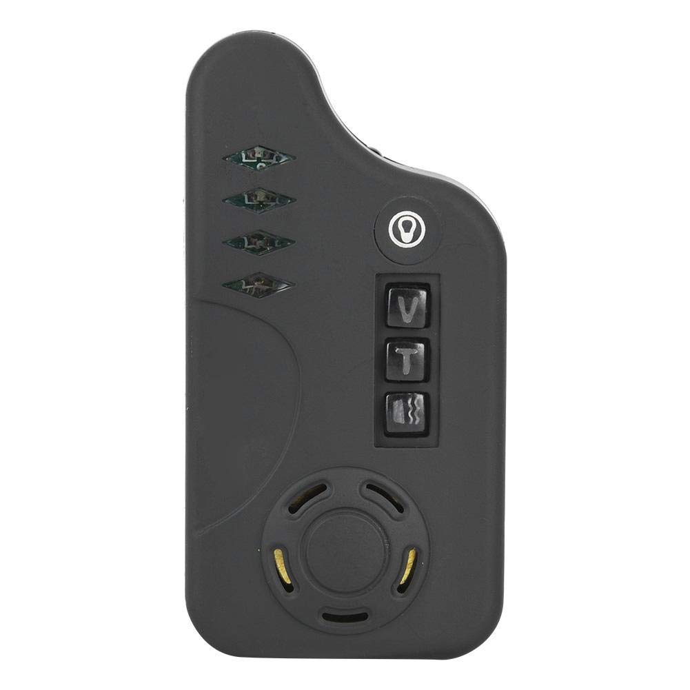 Juego de Indicadores de Pesca, Alarma de Alarma de ca?a de Pescar de Carpa Impermeable al Aire Alarma de luz de Sonido con 3 Lanzador 1 Receptor