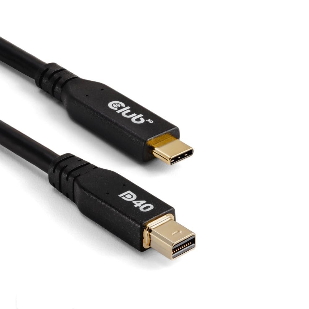 CLUB3D CAC-1561 Cavo DisplayPort 2 m Mini DisplayPort USB Tipo-C Nero