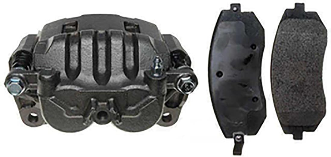 Front Left Brake Caliper w/Bracket & Brakes Pads Automotive Replacement 1Piece fits Subaru Baja 2003 2004 2005 2006 2.5L H4, fits Subaru Impreza 2003 2004 2005 2.0L H4