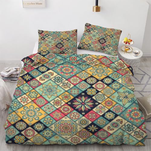 Microfibre douce premium pour cette parure de lit réversible 240x260