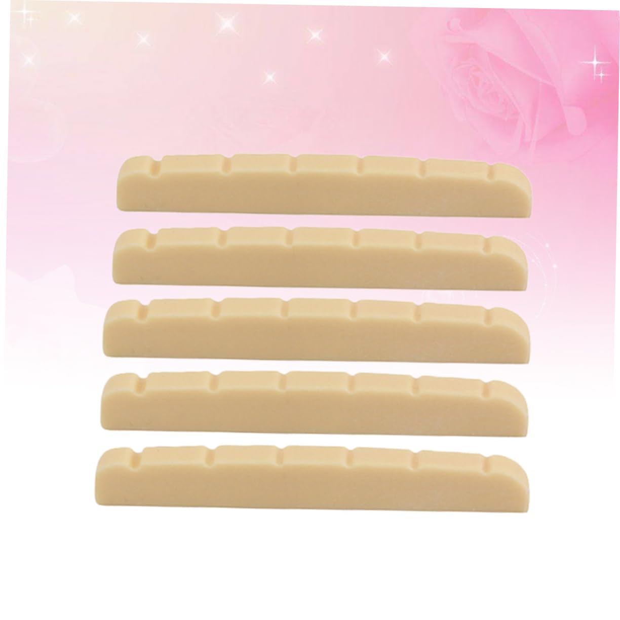 Abaodam Electric Guitar Nut Set 5pcs 42mm Plastic Bass Nut Electric Guitar Accessory Musical Instrument