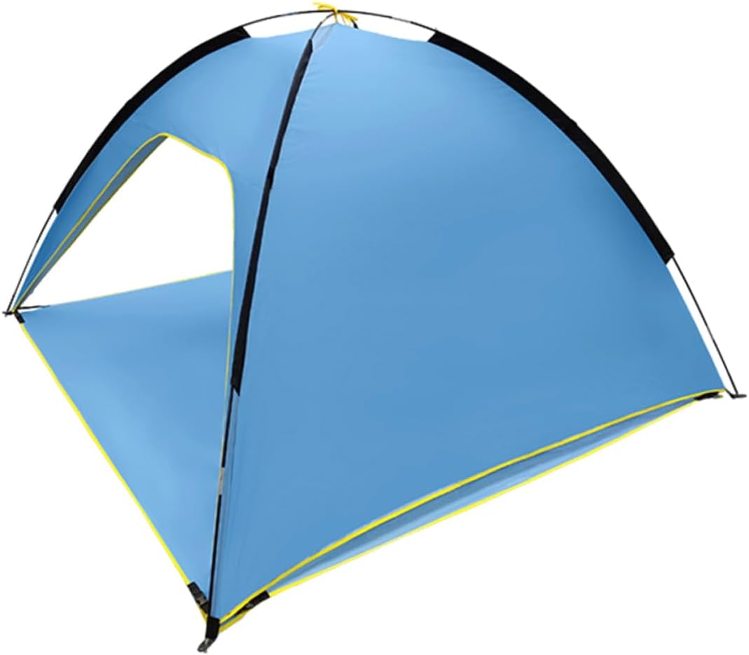 POPETPOP 1pc Outdoor Ventilated Polyester Sunscreen Tent Quick Opening Spacious Sided Design for Camping Hiking and Beach Trips Lightweight and Rainproof Easy Setup for Families and Boys