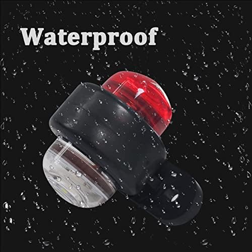 JinXiu LED Side Marker Lights 12V, 1 Pair White Red Double Sided Warning Lamp Indicator Parking Light Clearance Lights for Truck Trailer RV Boat