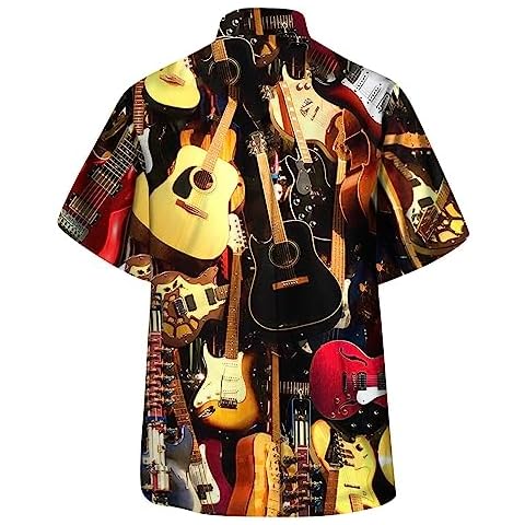 Men's Hawaiian Printed Short Sleeved Shirt Cover