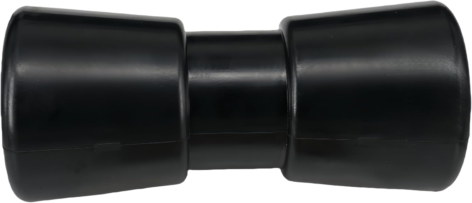 Heavy Duty Boat Trailer Roller, 4-3/5" 7-5/16" 9-1/4" 11-3/16" Rubber Boat Trailer Keel Roller Fits 5" 8" 10" 12" Wide Bracket, Black