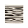 FASÄDE Waves Decorative Vinyl Backsplash Panel in Brushed Nickel (6X6 Inch Sample)