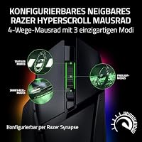 Razer Basilisk V3 Pro 35K - Vollständig anpassbare kabellose ergonomische Gaming-Maus mit Chroma RGB - 35K optischer Sensor (konfigurierbares Rad, 1K Hz Polling-Rate, 13 anpassbare Tasten) Schwarz – Ansicht 4