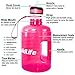 BuildLife Gallon Water Bottle with Straw - 128oz Large Water Bottles with Times to Drink More Daily - BPA Free Motivational Water Bottle 1 Gallon for Sports Outdoor(Pink, 1 Gallon)