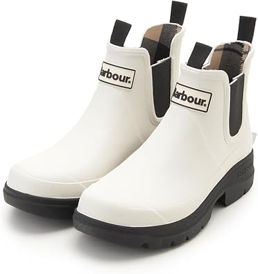 Amazon | [エミ] Barbourサイドゴアレインブーツ 13WGS259501BLK3
