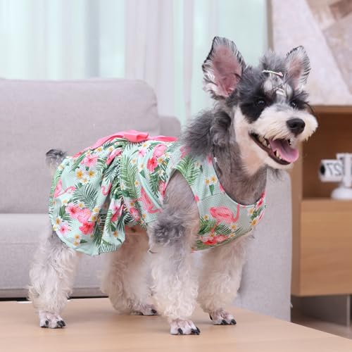 Image of CuteBone Dog Mesh Dress Puppy Sundress Pet Outfit Summer Fashion for Small Dogs Girl Cat Clothes