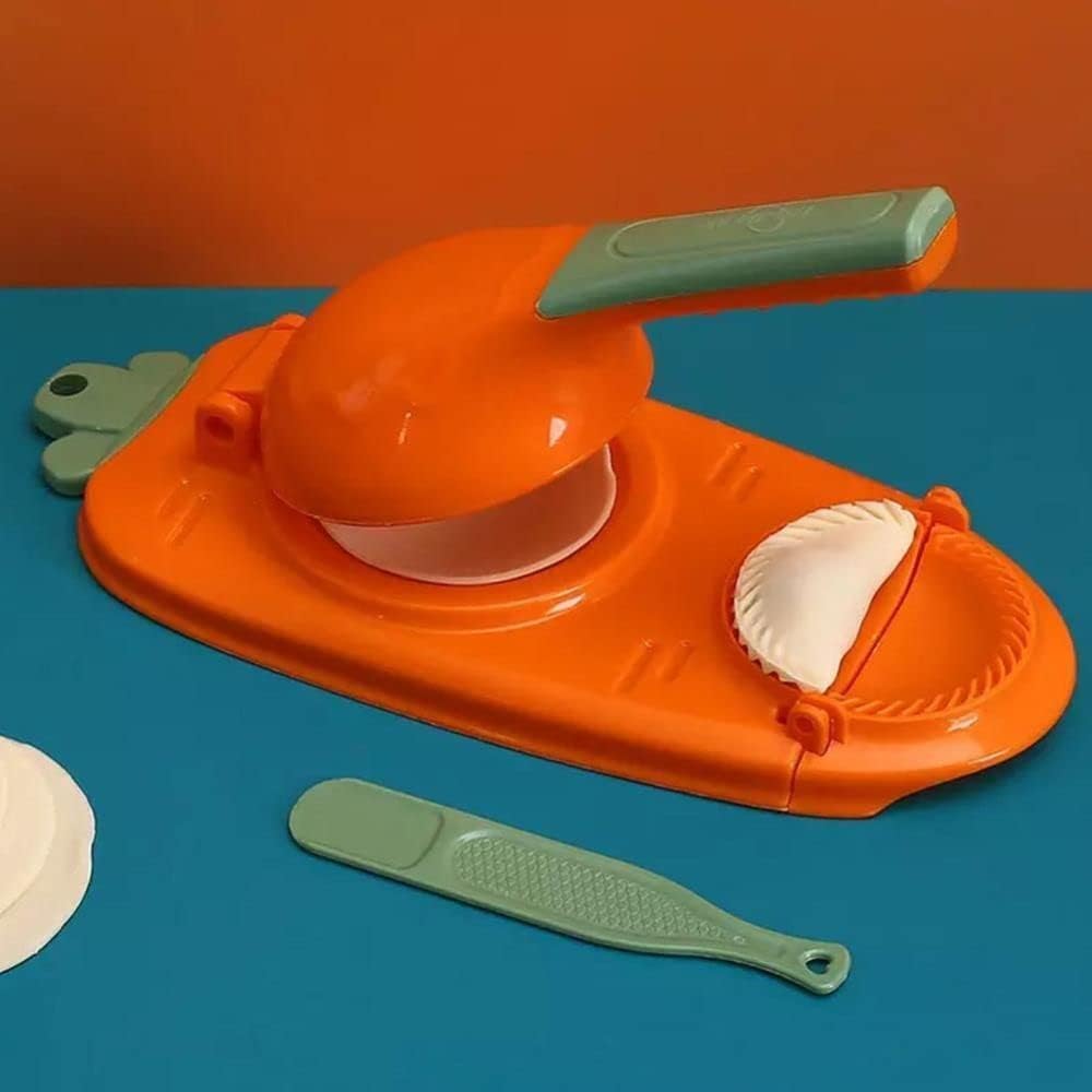 2 In 1 Dumpling Maker Machine, 2023 New Kitchen Dumplings Making Tool, Manual Dough Presser Dumpling Wrappers Press Wrapper for Dumplings, Wonton