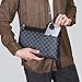 Men's Clutch Wrist Hand Grip Bag High-end Business Men's Fashion Printed Pu Large Capacity Commuter Leisure Handbag Advanced Sense (Medium)