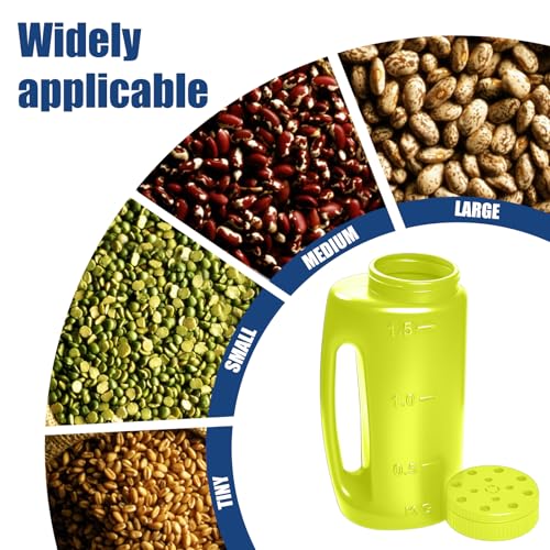 Esparcidor manual ajustable para semillas y fertilizante miniatura 4