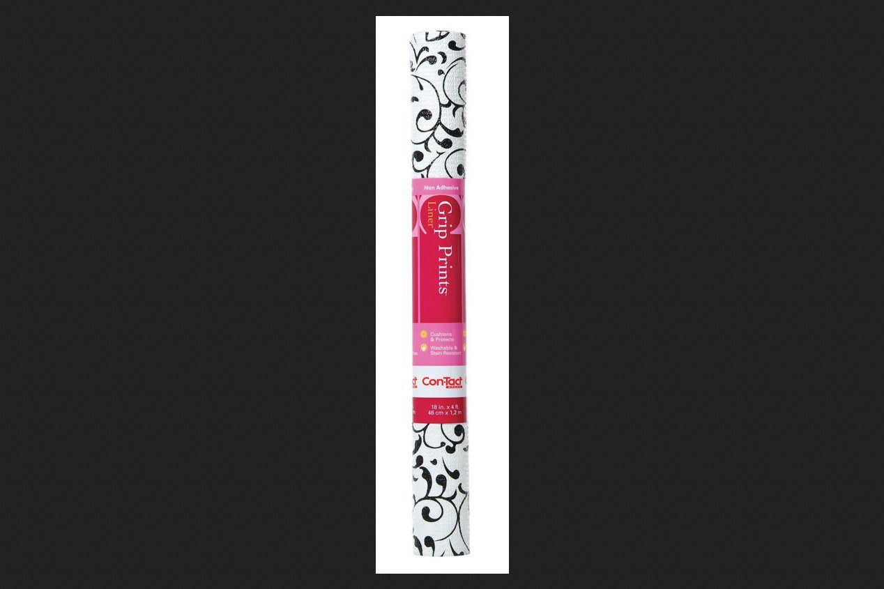 Con-Tact Grip Prints 4 ft. L x 18 in. W Virtu Black Non-Adhesive Liner