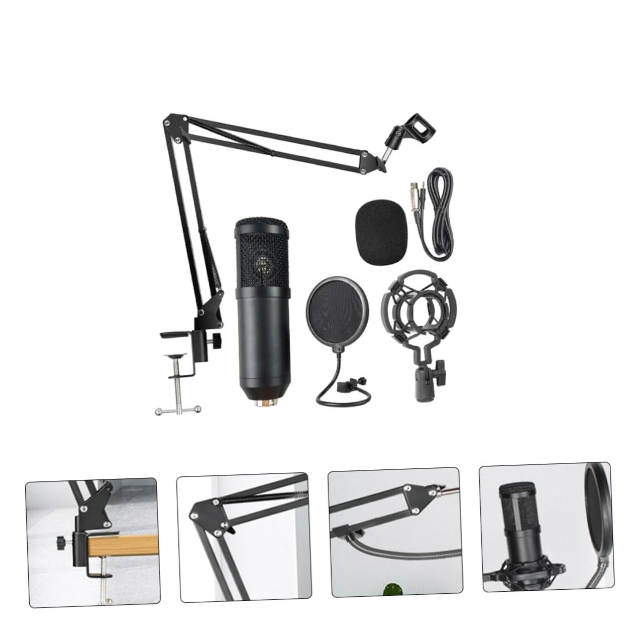 Yardwe USB-kondensatormikrofon Mit Nierencharakteristik Für Pc Und Laptop -mikrofon Für Aufnahme Und Radio Kompatibel Mit Computer