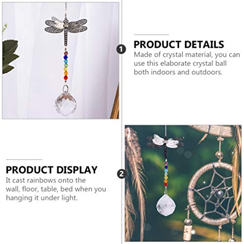 VALICLUD 3Pcs Suncatcher Cristal Prismas de Cristal Pendurado Bola De Vidro Pingente Pingentes para