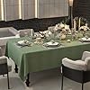 ZIWUROAD Sage Green Table Cloth 72 x 54 Inch, Spil... #1