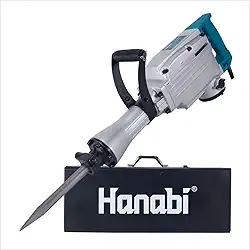 Martelete Demolidor 30kg 45J Para Concret 1240W 220V Pesado, Martelo Demolidor 15kg Profissional com Maleta + Cinzel