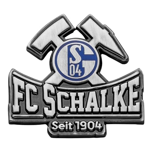 Schalke 04 Anstecknadel - Flaggenpin Gelsenkirchen 15x23mm Metall