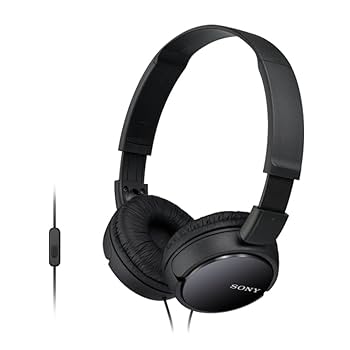 SONY - amebiyori Sony MDR-ZX110AP Słuchawki z Mikrofonem, Czarny, 12-22 kHz