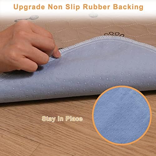 Peepeego 2PCS Pee Pads for Dogs Washable 24inx36in with Free Comb- Reusable Puppy Pads with Fast Absorbent, Non-Slip, Waterproof-Premium Dog Pads for Training, Whelping — view 2