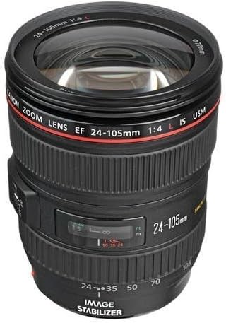 Canon EF 24-105mm f/4L IS USM Zoom Lens - White Box (New) (Bulk Packaging) (Renewed)