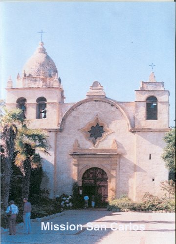 Mission San Carlos Carmel souvenir histórico de arquitectura colonial de California