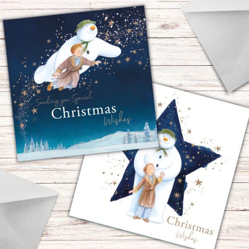 Danilo Promotions Official The Snowman & The Snowdog Box Christmas Cards, 10 Cards/ 2 Designs, Multi, SMXB1 - Image 2