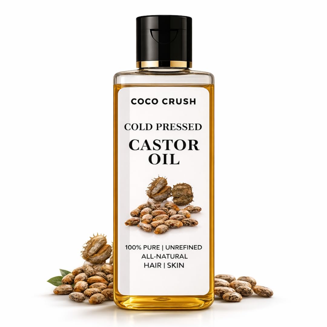 Coco Crush Cold Pressed Castor Oil | Supports Hair Growth Thicker Brows Lashes & Beard | Pure Unrefined Natural | Hair Skin & Nails | Men & Women | 100ml-image-24