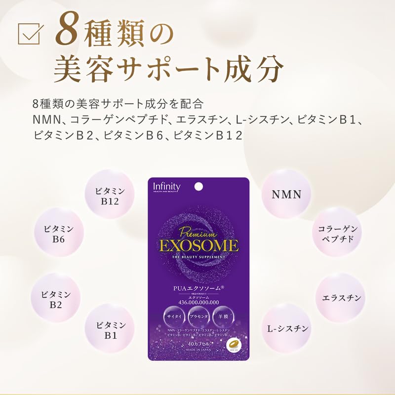 Amazon | インフィニティー プレミアム エクソソーム 40粒 20日分 