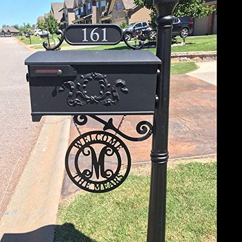 Miniatura 8 de PK Décor Initial Garden Flag, Custom Family Name Sign Outdoor, Personalized Welcome Sign for Front Door, Mailbox, Garden, Lawn, or Porch, QUICK