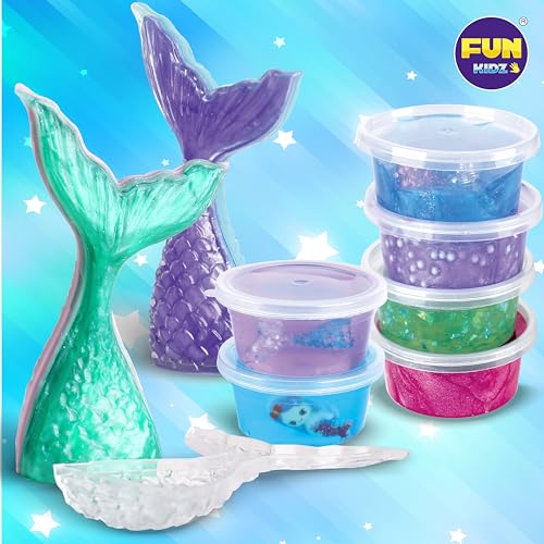 Fun Kidz 3810D277 Summer Gift Mermaid Slime Kit For Girls, Funkidz Shimmer Slime Making Kit thumb #3