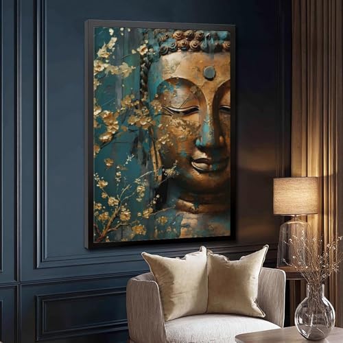 Poster sur toile Bouddha déco murale salon chambre coucher et bureau zen