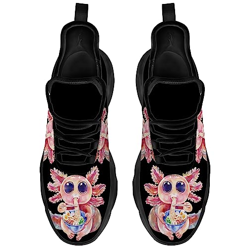 Axolotl Shoes for Women Men Road Running Walking Tennis Athletic Lightweight Sneakers Animal Shoes Gifts for Men Women3