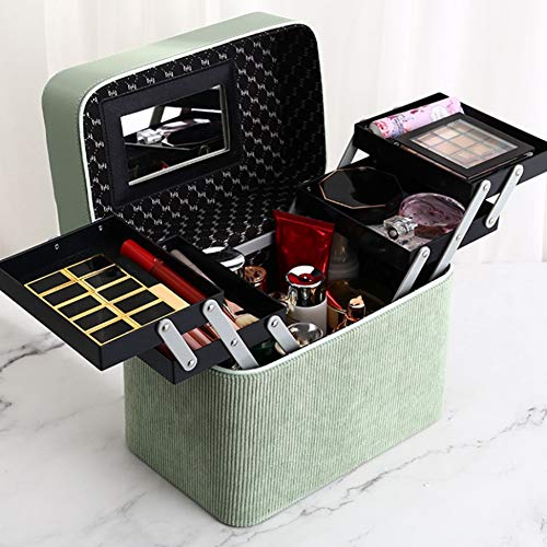 Fanuse Neue Kosmetikkoffer Make-Up-Tasche Koffer Reise-Aufbewahrungsbox Waschlappen mit GrooEr KapazittT DoppeltüRiger… – Bild 8