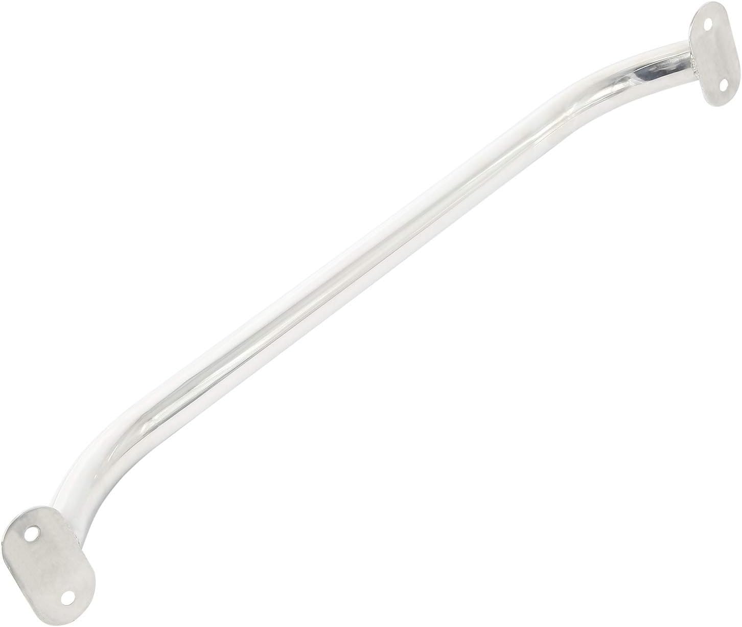 NovelBee 2-Pack Stainless Steel Polish Boat Grab Handle Oval Handrail (Length:19.3")