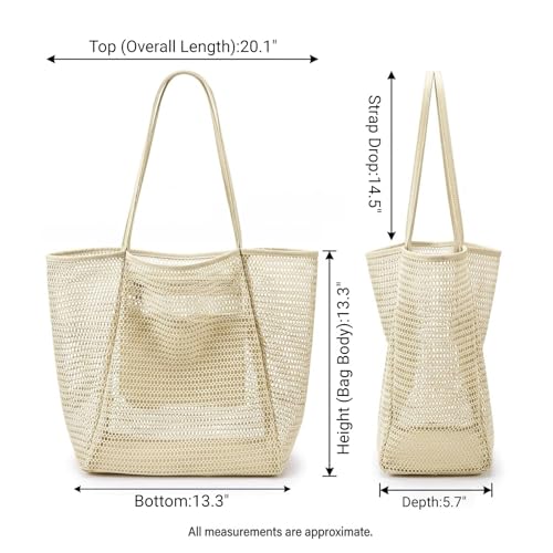 Bolso Tote Mesh para Playa y Viaje Mujer miniatura 4