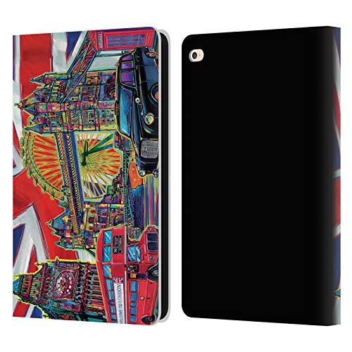 Head Case Designs Licenciado Oficialmente P.D. Moreno Londres 1 Ciudades Carcasa de Cuero Tipo Libro Compatible con Apple iPad Air 2 (2014)
