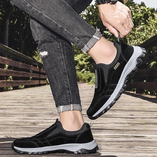 Dallader Men's Comfortable Waterproof Orthopedic Walking Shoes, Comfort and Durability, Slip on Outdoor Sneakers4