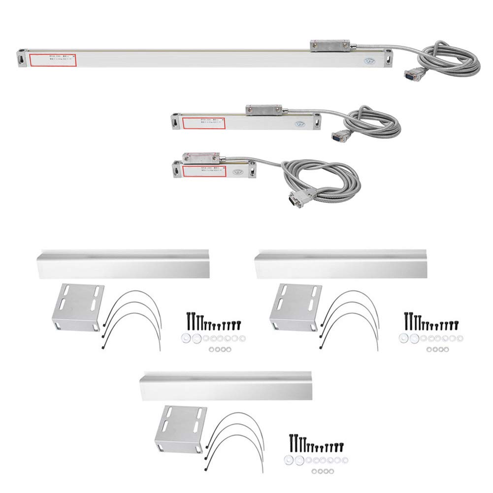 JC800 Set of Linear Scale Aluminum Alloy Compatible with JCS900-2AEJCS900-3AE Digital Display for Measurement (Stroke 0-100mm 0-200mm 0-400mm)